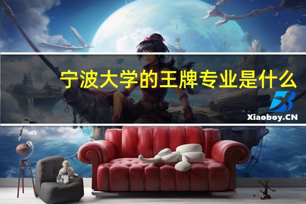 宁波大学的王牌专业是什么