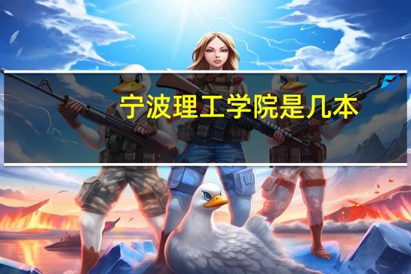 宁波理工学院是几本