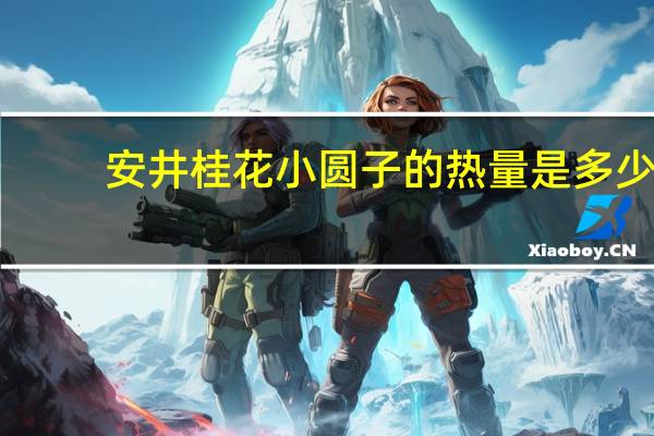 安井 桂花小圆子的热量是多少