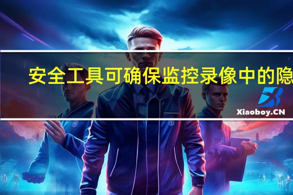 安全工具可确保监控录像中的隐私