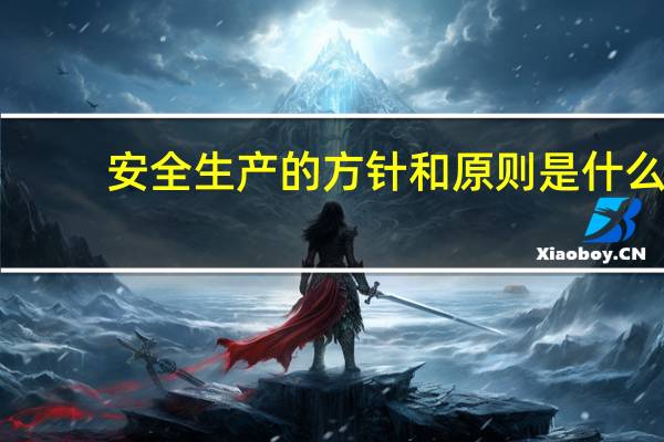 安全生产的方针和原则是什么