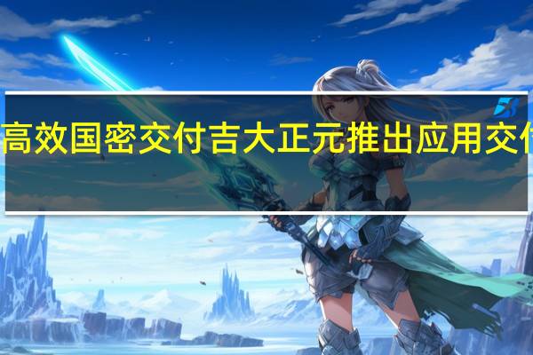 安全高效国密交付 吉大正元推出应用交付网关产品