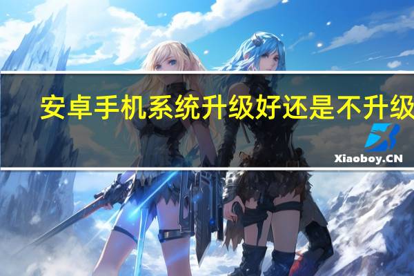 安卓手机系统升级好还是不升级好（安卓手机系统升级）