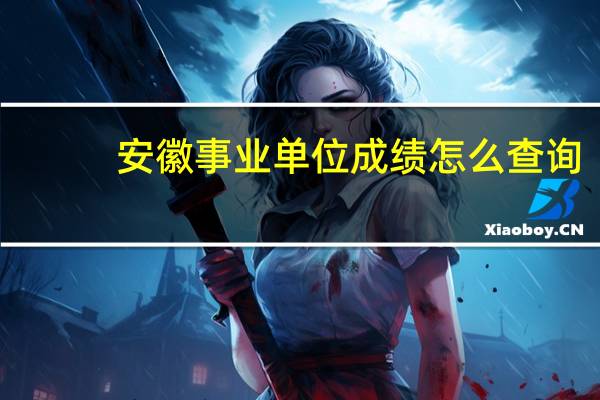 安徽事业单位成绩怎么查询