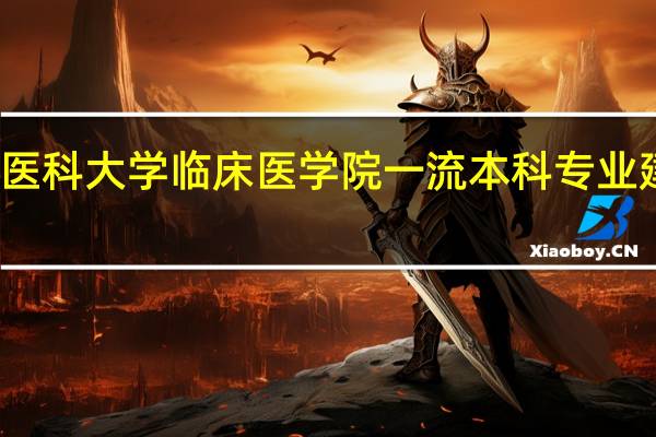 安徽医科大学临床医学院一流本科专业建设点名单