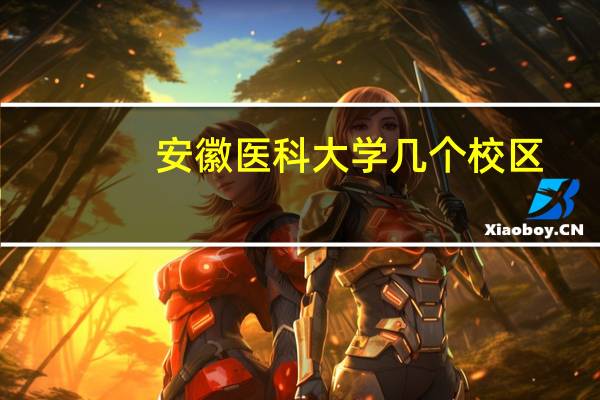 安徽医科大学几个校区
