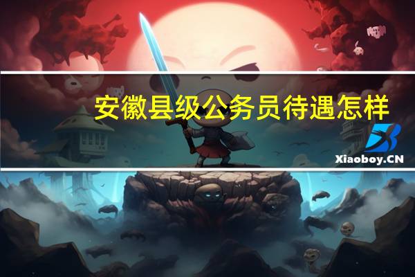 安徽县级公务员待遇怎样