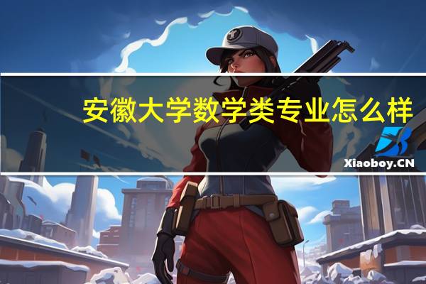 安徽大学数学类专业怎么样
