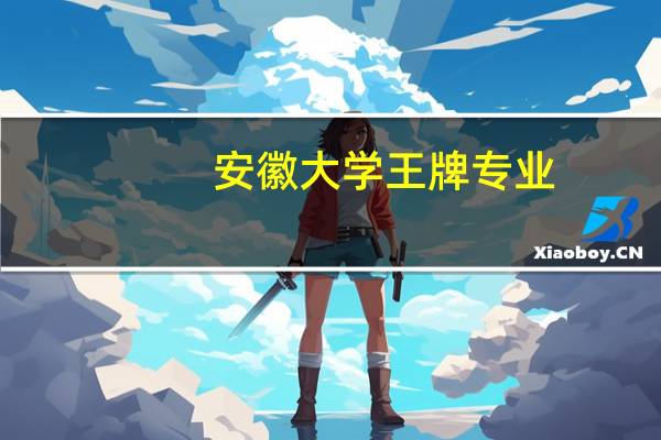 安徽大学王牌专业