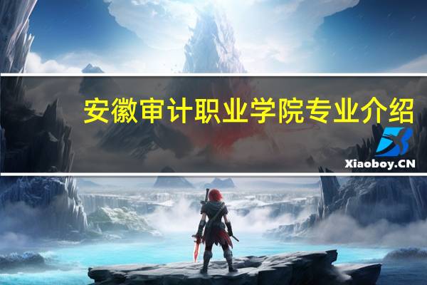 安徽审计职业学院专业介绍