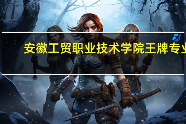 安徽工贸职业技术学院王牌专业