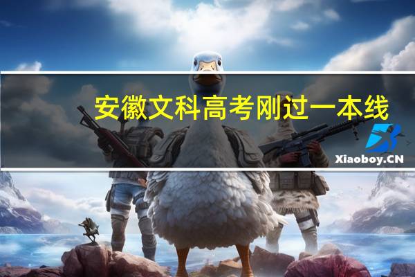 安徽文科 高考刚过一本线，上什么学校