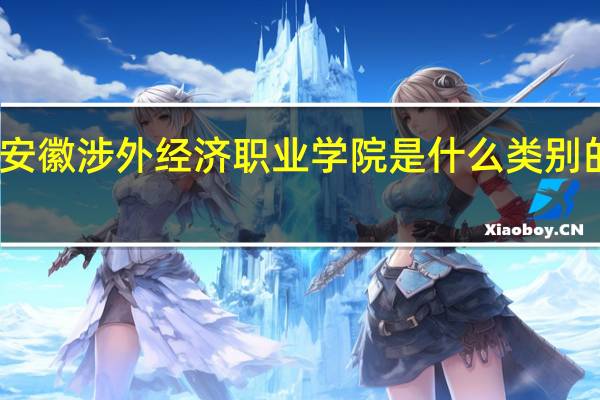安徽涉外经济职业学院是什么类别的学校