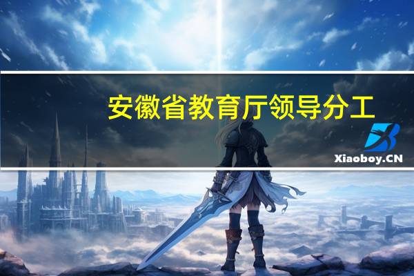 安徽省教育厅领导分工（安徽省教育厅官网站）