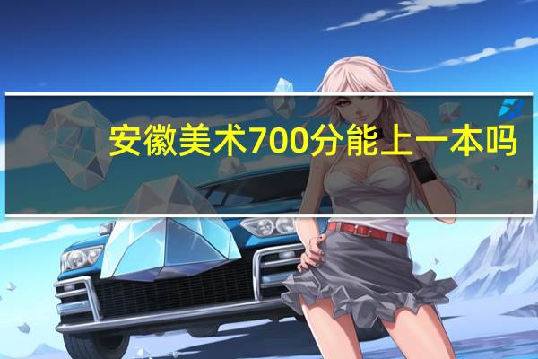 安徽美术700分能上一本吗