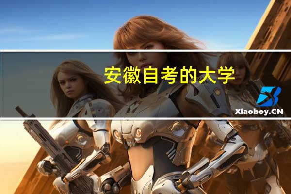 安徽自考的大学
