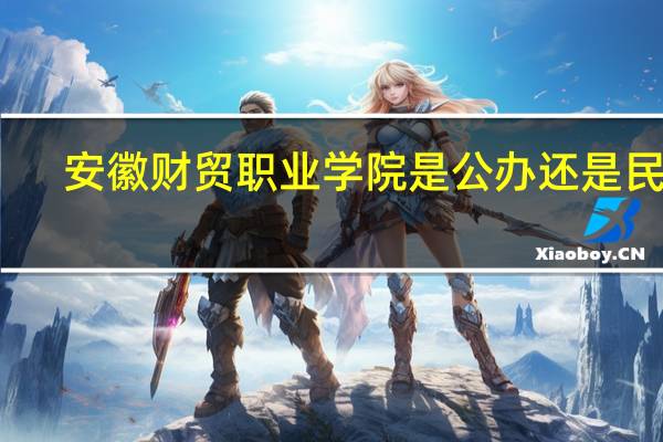 安徽财贸职业学院是公办还是民办