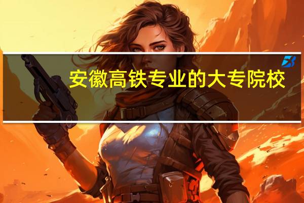 安徽高铁专业的大专院校