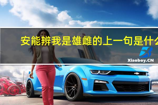 安能辨我是雄雌的上一句是什么