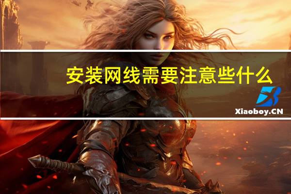 安装网线需要注意些什么（安装网线需要多少钱）