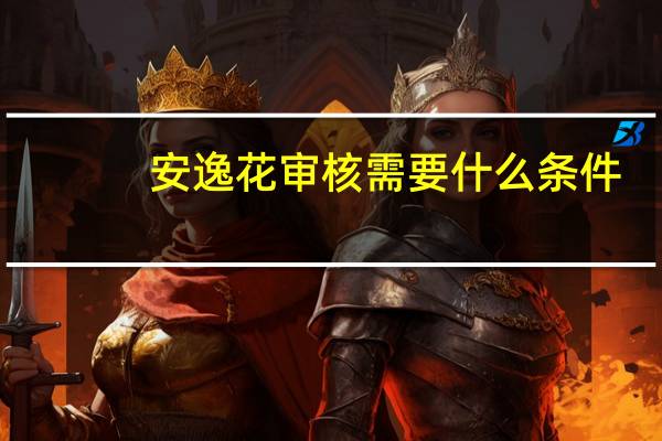 安逸花审核需要什么条件