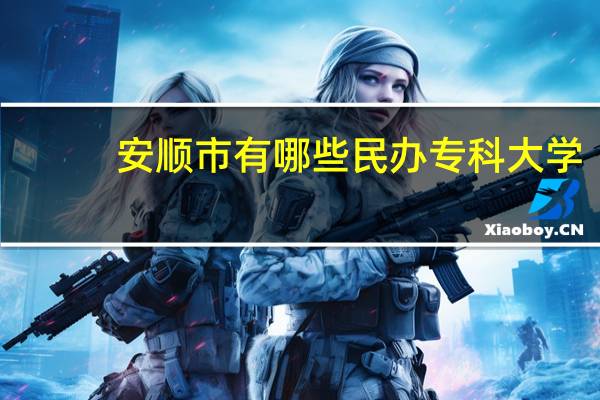 安顺市有哪些民办专科大学