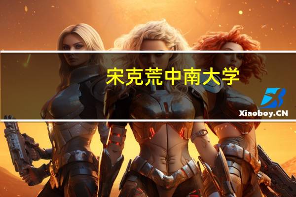 宋克荒 中南大学（宋克荒）