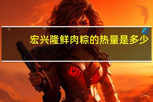 宏兴隆 鲜肉粽的热量是多少