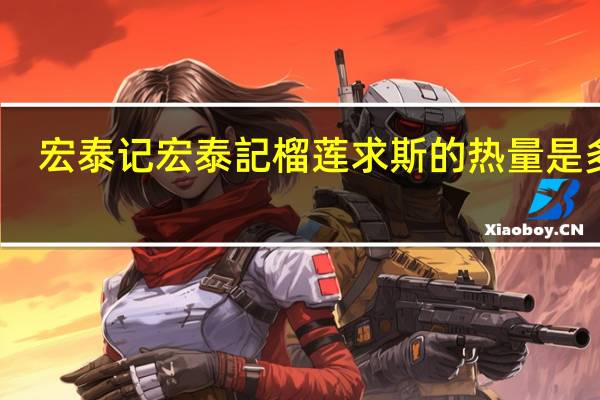 宏泰记 宏泰記 榴莲求斯的热量是多少