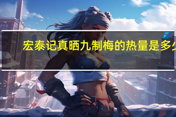 宏泰记 真晒九制梅的热量是多少