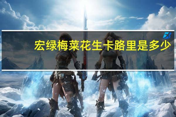 宏绿 梅菜花生卡路里是多少