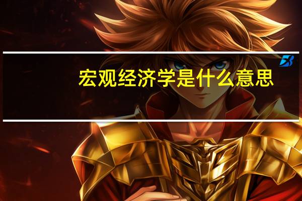 宏观经济学是什么意思（宏观经济是什么意思）