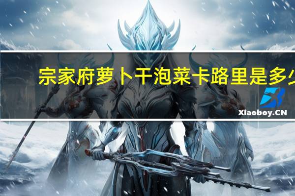 宗家府 萝卜干泡菜卡路里是多少