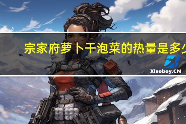 宗家府 萝卜干泡菜的热量是多少