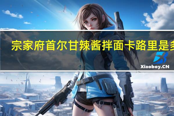 宗家府 首尔甘辣酱拌面卡路里是多少