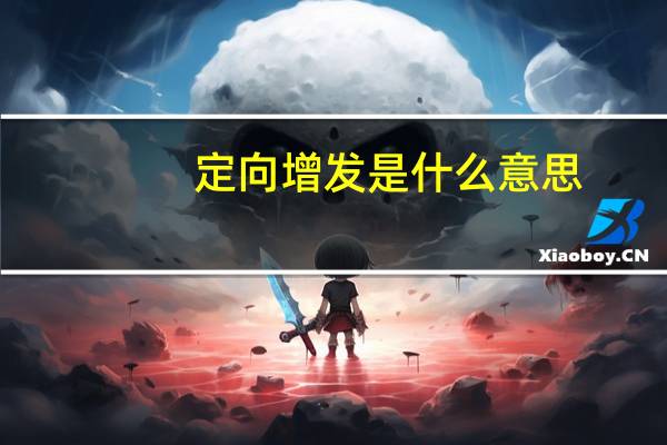 定向增发是什么意思