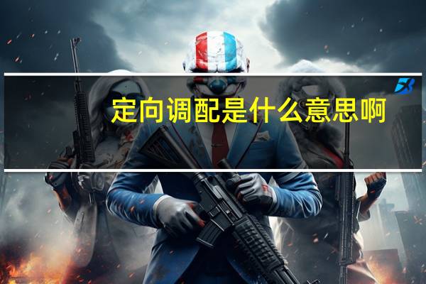 定向调配是什么意思啊