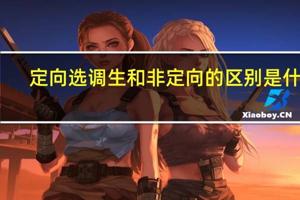 定向选调生和非定向的区别是什么