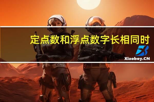 定点数和浮点数字长相同时,哪个精度高