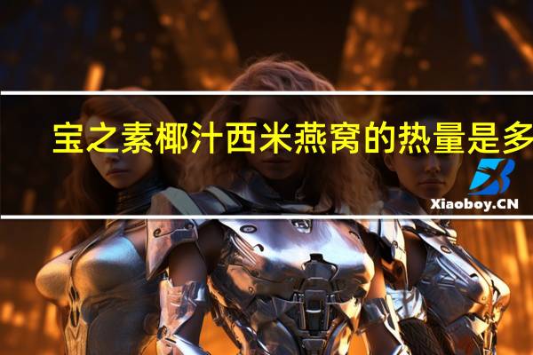 宝之素 椰汁西米燕窝的热量是多少