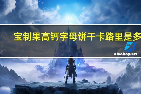 宝制果 高钙字母饼干卡路里是多少