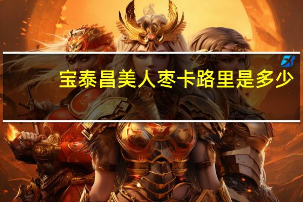 宝泰昌 美人枣卡路里是多少