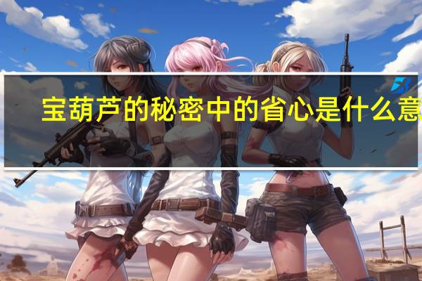 宝葫芦的秘密中的省心是什么意思