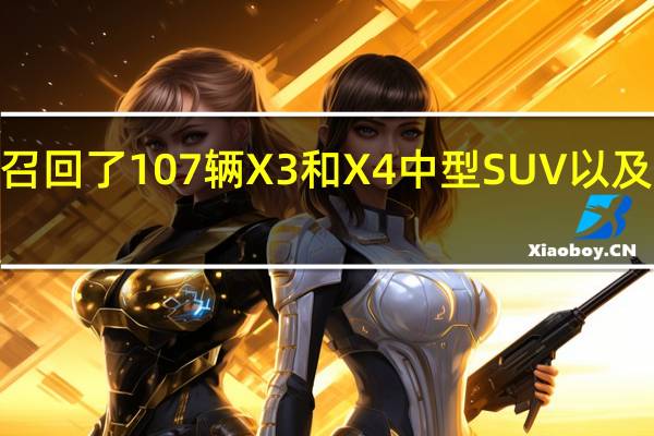 宝马共召回了107辆X3和X4中型SUV以及5系大型轿车