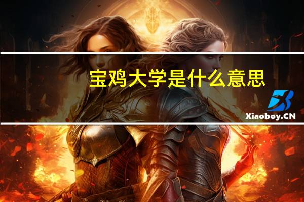 宝鸡大学是什么意思