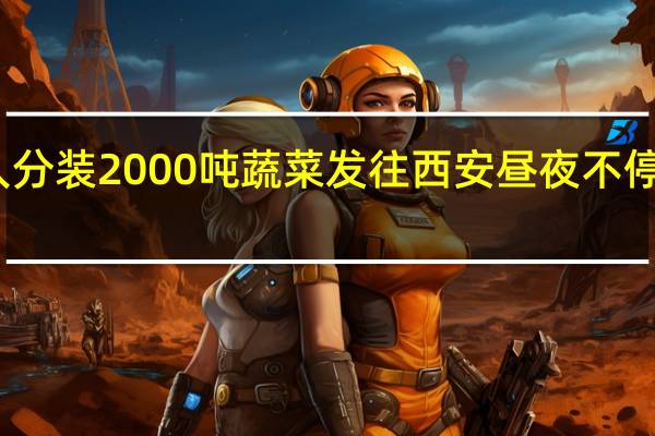 宝鸡数百人分装2000吨蔬菜发往西安 昼夜不停将蔬菜边装边发