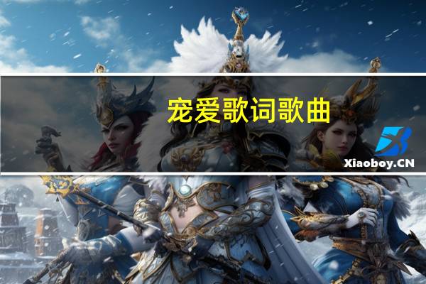 宠爱歌词歌曲（宠爱歌词）