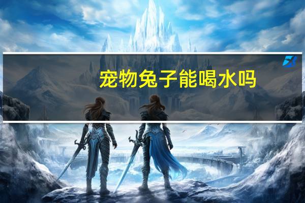 宠物兔子能喝水吗