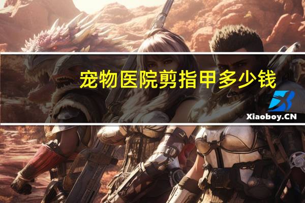 宠物医院剪指甲多少钱
