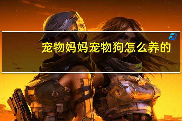 宠物妈妈宠物狗怎么养的